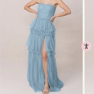 Revelry Adeline Tulle Dress - French Blue - Size 18